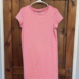 Vineyard Vines Pink and White Striped Tee Dress